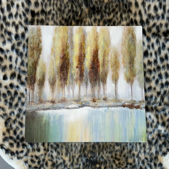 🆕Canvas Tree Forest Painting, 16”x16” - Picture 1 of 6